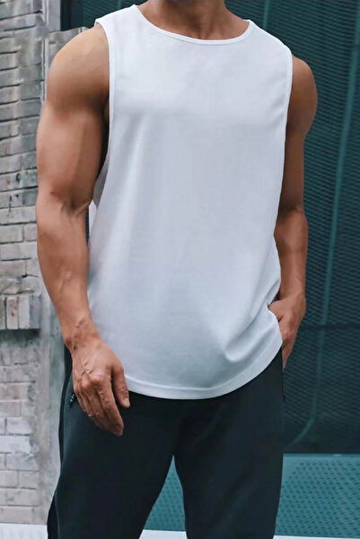 GENIUS STORE Ανδρικό μπλουζάκι Athlete Zero Sleeve για γυμναστική και προπόνη...