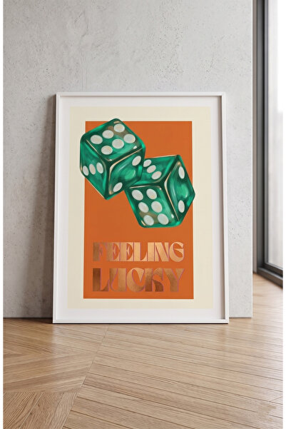 fingerjewerly Feeling Lucky - Modern Sanat Tablo Ölçülerinde Çerçevesiz Poster