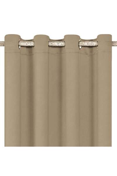 OEM Draperie decorativă pentru geam, Multicolor, 140 x 260, Cu inele, Semi-op...