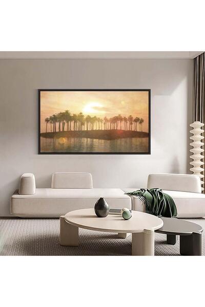 ALAYRA International لوحة جدارية كبيرة مع إطار 60 × 80 سم لتزيين غرفة المعيشة