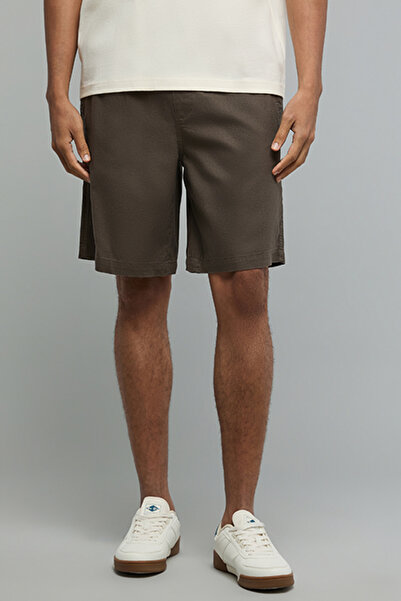 R&B Solid Shorts with Drawstring Waist
