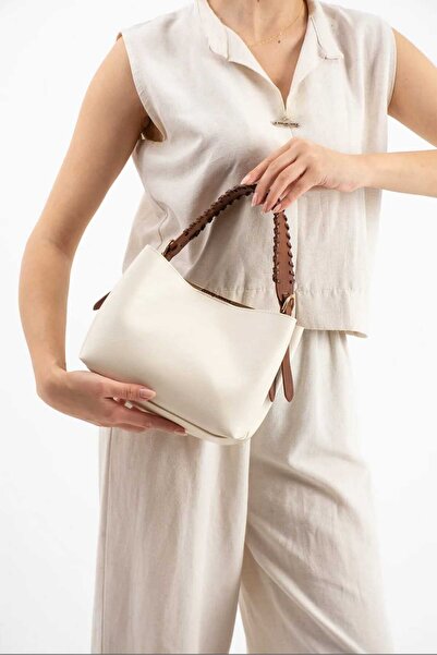 ÖZÜM ÇANTA Women's Shoulder Bag Cream