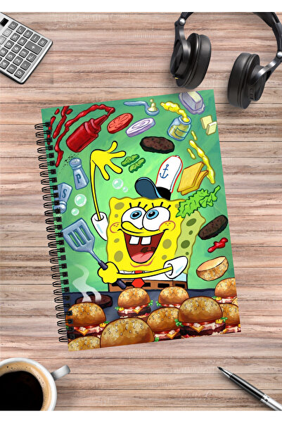mertfigur Caiet spiralat Sunger Bob Anime A5 (50 de foi)