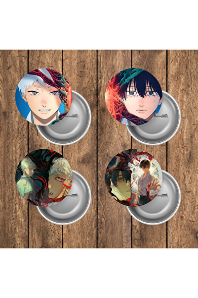 mertfigur The Summer Hikaru Died Yoshiki Yaoi BL Anime Buton Rozet Seti (44 mm)