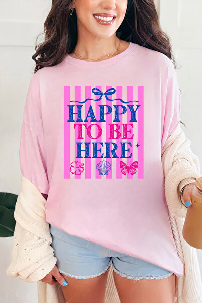 Sarah's Boutique Women's T-shirt – 100% cotton – Happy Here