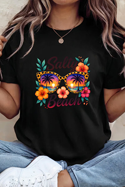 Sarah's Boutique Women's T-shirt – 100% cotton – Salty Beach