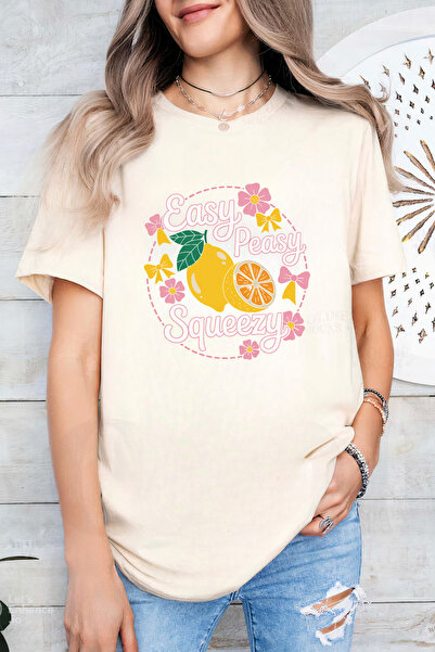 Sarah's Boutique Women's T-shirt – 100% cotton – Citrus Peasy