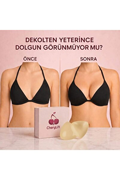Genel Markalar Cherylift Dolgulu Yapışkanlı Push Up Silikon Göğüs Pedi - Dolg...