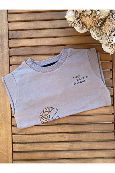 Baby Aden Babyaden Animal Patterned Cotton Seasonal Boys' Baby Top Badi T-Shirt