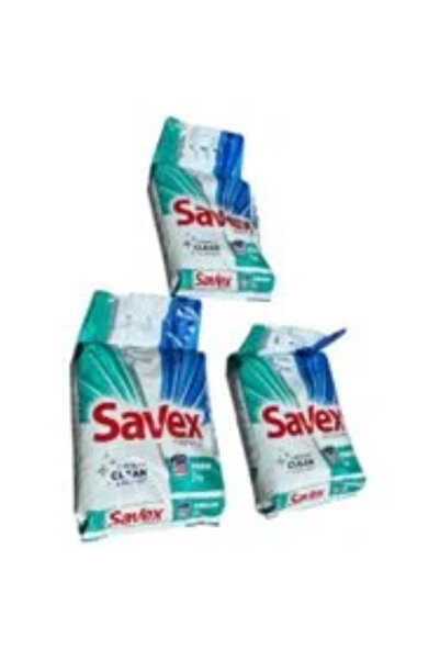 SAVEX 3 buc. - Detergent automat 2 în 1 Alb 2 kg