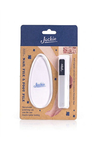 jackie ملمع اضافر زجاجي مع مبرد قدم من جاكي .JK-306-1