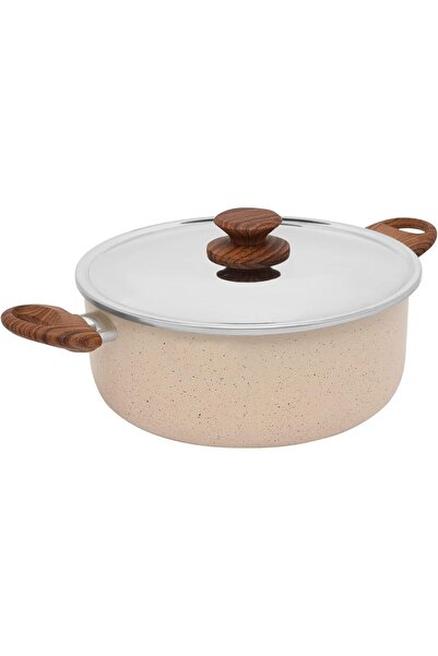 Trust Pro Non-stick Pizza Pan with Two Layers of Aluminum, 22 cm, Cream Color