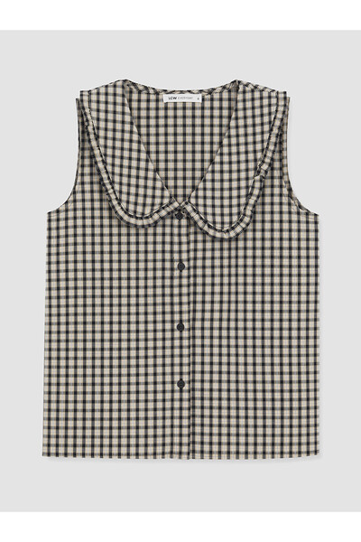 LC Waikiki Nevavm Bebe Yaka Plaid Blouse with a Difference