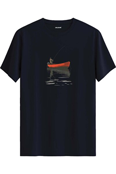 Colermi Fisherman Boat Printed T-Shirt