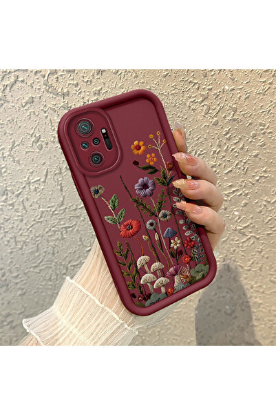 SLIMFELT Redmi Note 10 Pro Uyumlu Yüksek Kaliteli Çiçek Desenli, Düşmeye Daya...