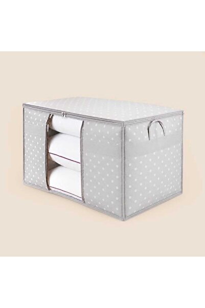 Simple Living Pencereli Yastık Hurcu - Gri - 75x40x40 cm