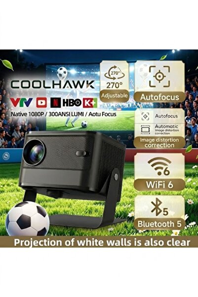 COOLHAWK Projector 4K - Ultra HD 300ANSI Native 1080P Mini Portable Projector...