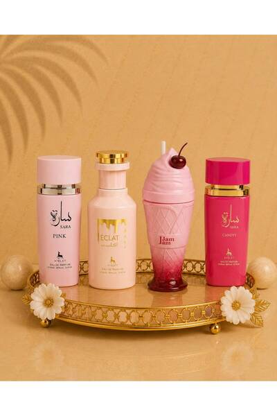 Ayelet Top Bottom Set of 4 Oriental Perfumes for Women - Sara Pink + Jam Jam ...
