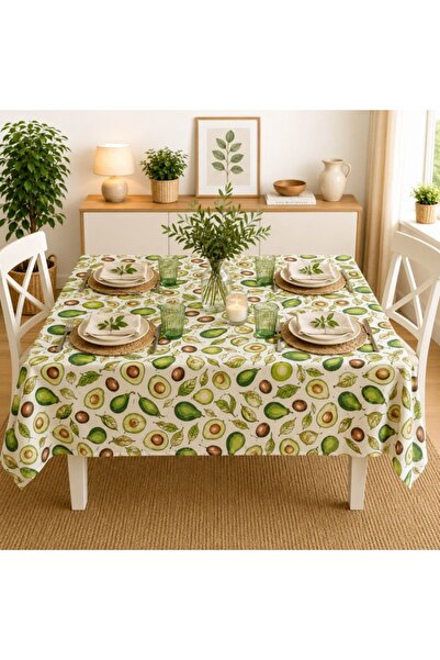 Pucioasa Teflon-coated tablecloth 140x180 cm, Avocado