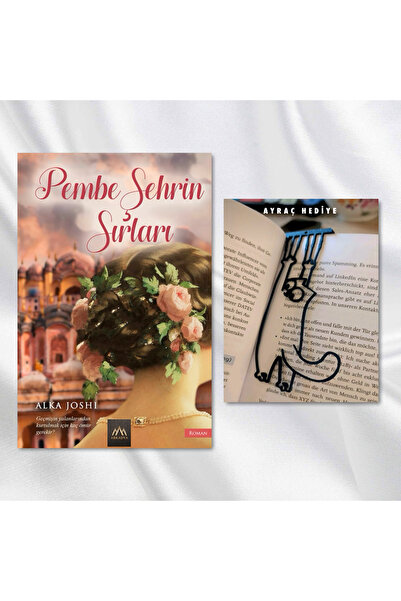 Arkadya Yayınları Secrets of the Pink City / Bookmark with Swinging Cat Figur...