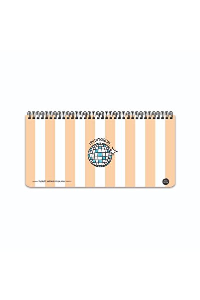 Hisli Şeyler 13*27 Spiralli Stickerli Planner - Işıldıyorum