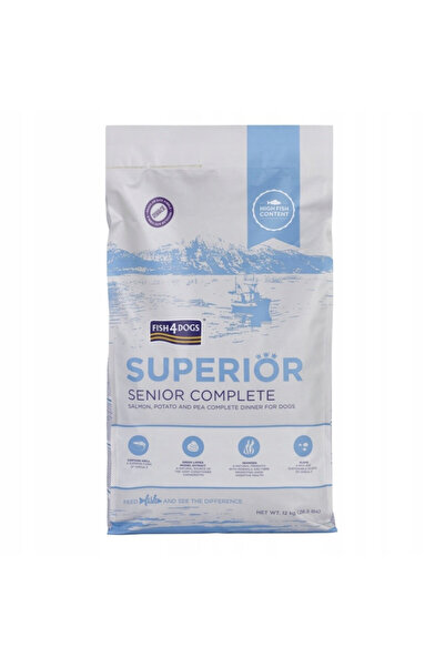 Fish4Dogs Superior Senior cu Somon 12kg