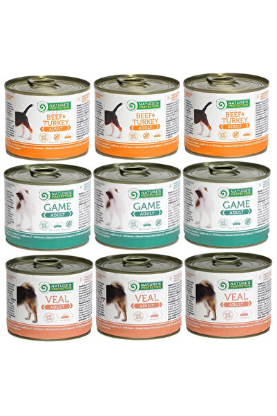 Nature's Protection Câine Adult MIX DE AROME 9x200g