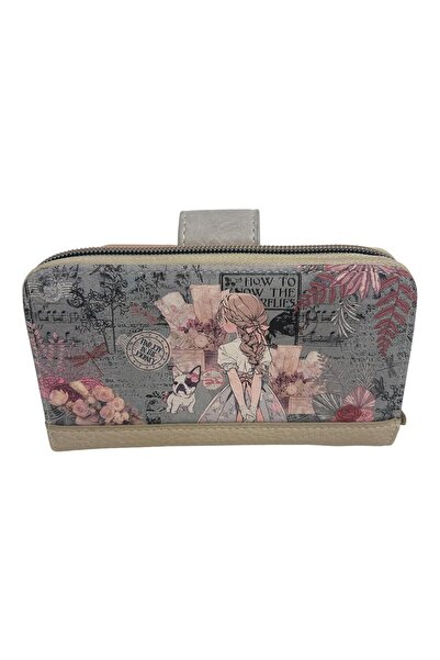 Sweet Candy Synthetic wallet for women with sweet doll design, flap, zipper a...