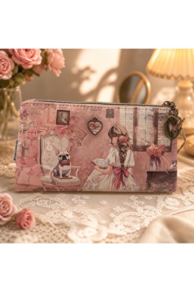 Sweet Candy Women's synthetic wallet with sweet doll, zipper pocket and card ...