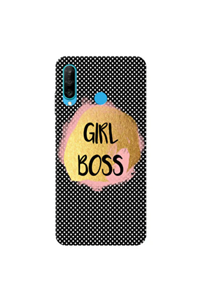 Other Huawei P30 Lite Girl boss make up Transparent Silicone TPU Θήκη