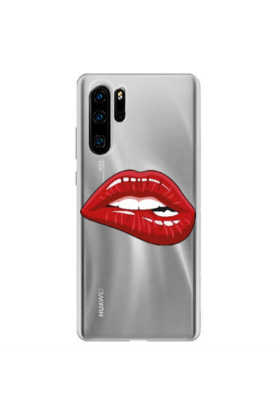 Other Huawei P30 Pro Shiny Lips Transparent Silicone TPU Θήκη