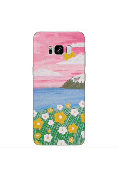 Other Samsung S8 Plus Sun and Flowers Transparent Silicone TPU Θήκη