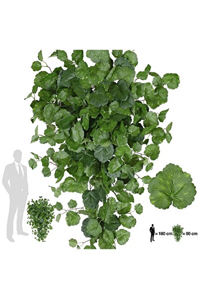 Roberto Rossi Muscata artificiala 90 cm cu 352 frunze. verde inchis
