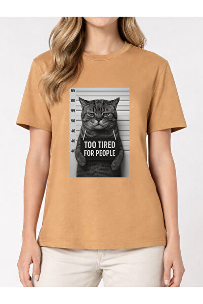 Cu Pisici Tricou din bumbac organic Premium-Too tired for people, Unisex