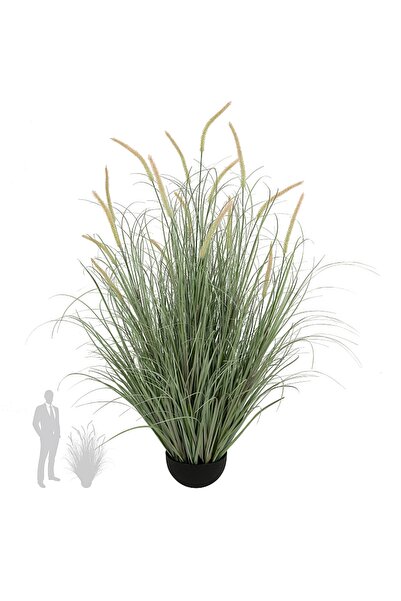 Roberto Rossi Iarba artificiala Onion Dogtail 120 cm cu 17 flori roz