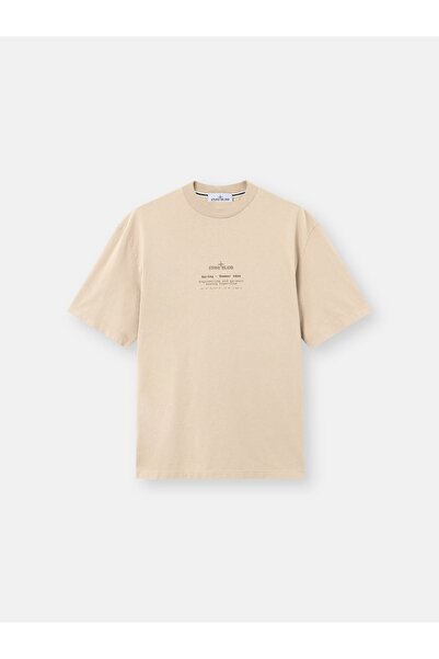 STONE ISLAND 2100001 T-Shirt with a Regular Fit and "Stone" Print on the Back.