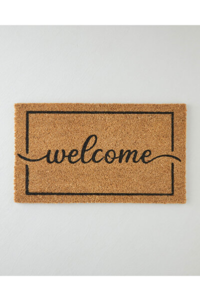 English Home Cozy Welcome Kapı Önü Paspası 35x60 cm Natural