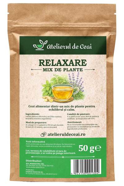 atelierul de ceai Ceai relaxare - mix de plante pentru echilibru și calm