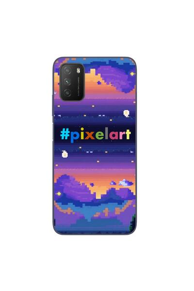 OEM Case compatible with Xiaomi Poco M3 Silicone Gel Tpu Pattern Pixel Art La...