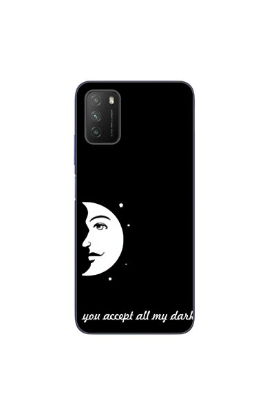 OEM Case compatible with Xiaomi Poco M3 Silicone Gel Tpu Couple Pattern Moon ...