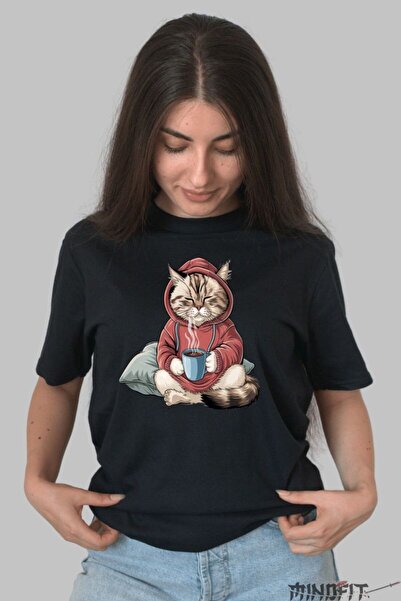 GILDAN Tricou Cu Pisica Lenesa