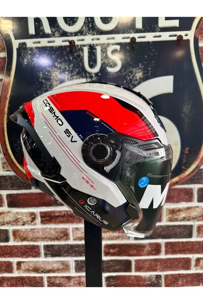 MT Cosmo SV İkarus A5 Parlak Açık Kask