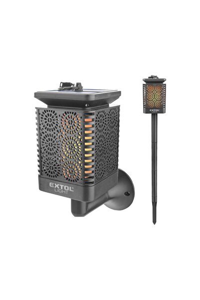 EXTOL LIGHT Lampă LED cu efect de flacără, EXTOL LIGHT, 43133, 12x LED, solară