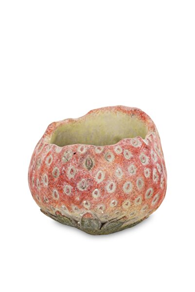 DecoDepot Ceramic strawberry pot, 9.5x12x12 cm