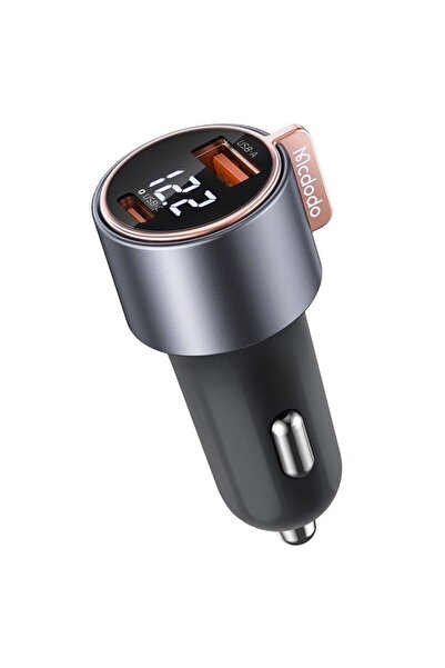 Mcdodo Incarcator Auto Dual Port 1x USB, 1x Type-C Digial Display, PD Fast Ch...