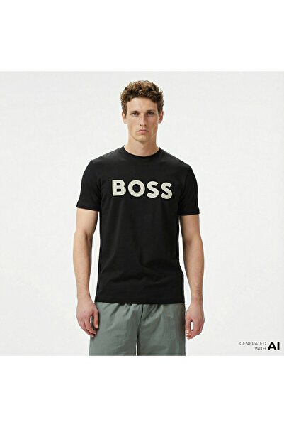 BOSS Thinking Erkek Siyah T-Shirt
