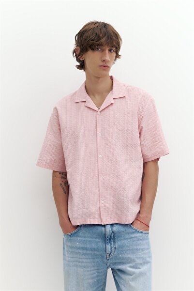 Pull & Bear Kısa kollu ekose gömlek