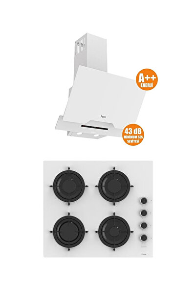 Ferre MEGA SERİSİ 2'Lİ ANKASTRE SET OCAK+DAVLUMBAZ (D064SA-CS206)