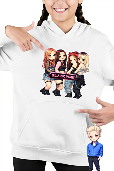 OEM Παιδικό Κοριτσίστικο Φούτερ BlackPink Πάρτι K-pop Εμπορεύματα
