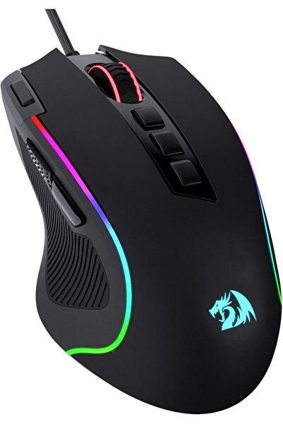 REDRAGON فأرة ألعاب بصرية سلكية M612، إضاءة RGB، 8000 نقطة في البوصة، 11 زر ق...